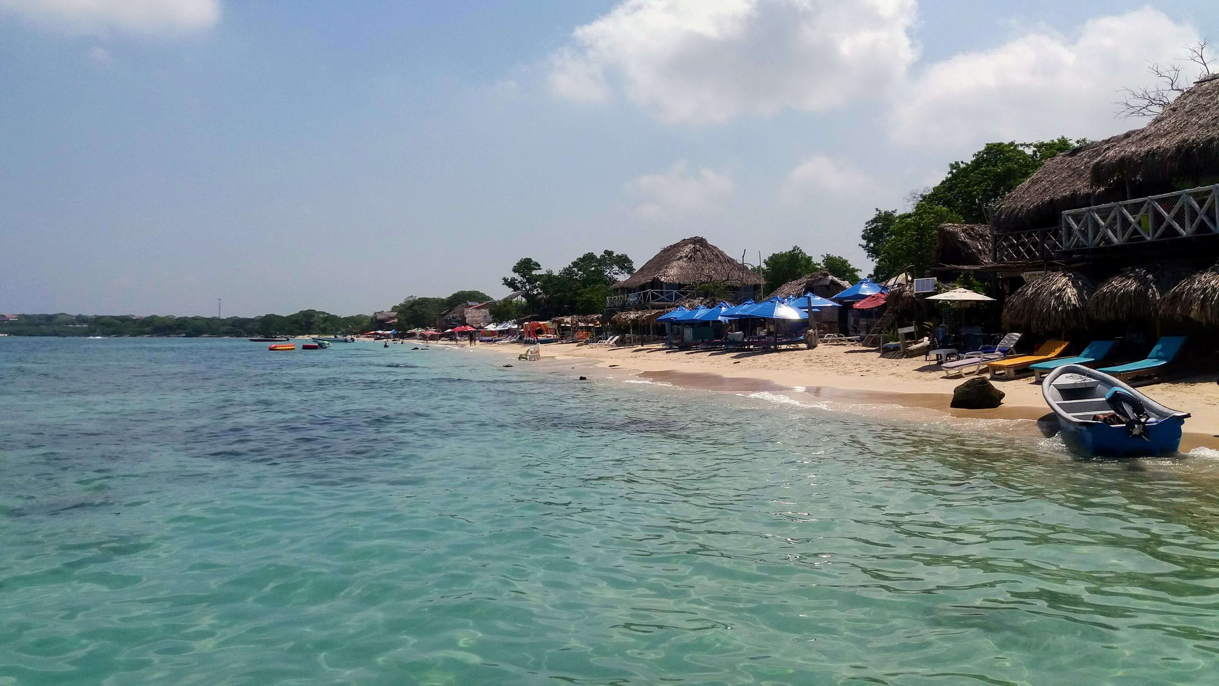 Playa Blanca en la isla de Barú